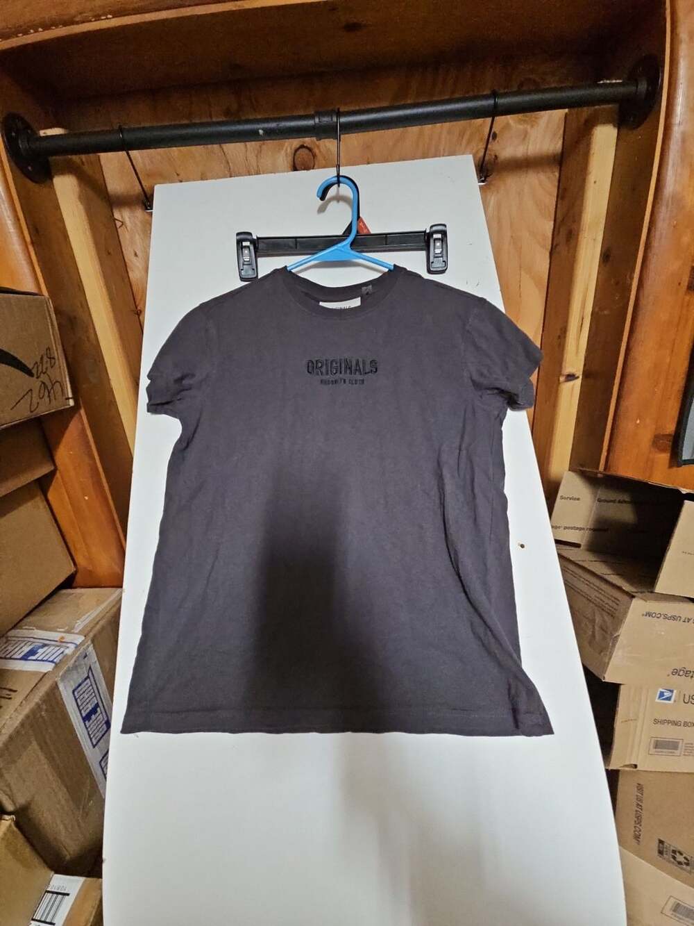 (355) Brooklyn Cloth Originals T-Shirt Size S Charcoal